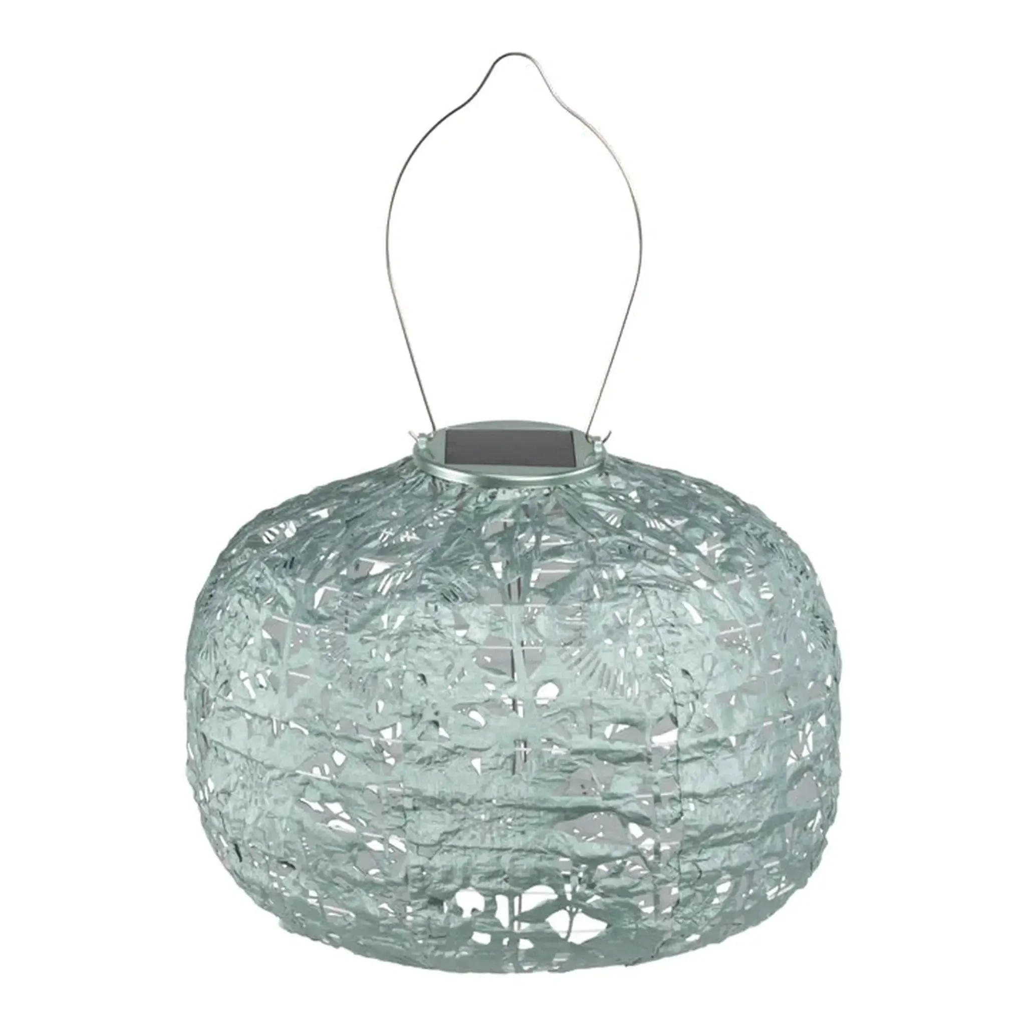 11" Square Sunflower Solar Lantern