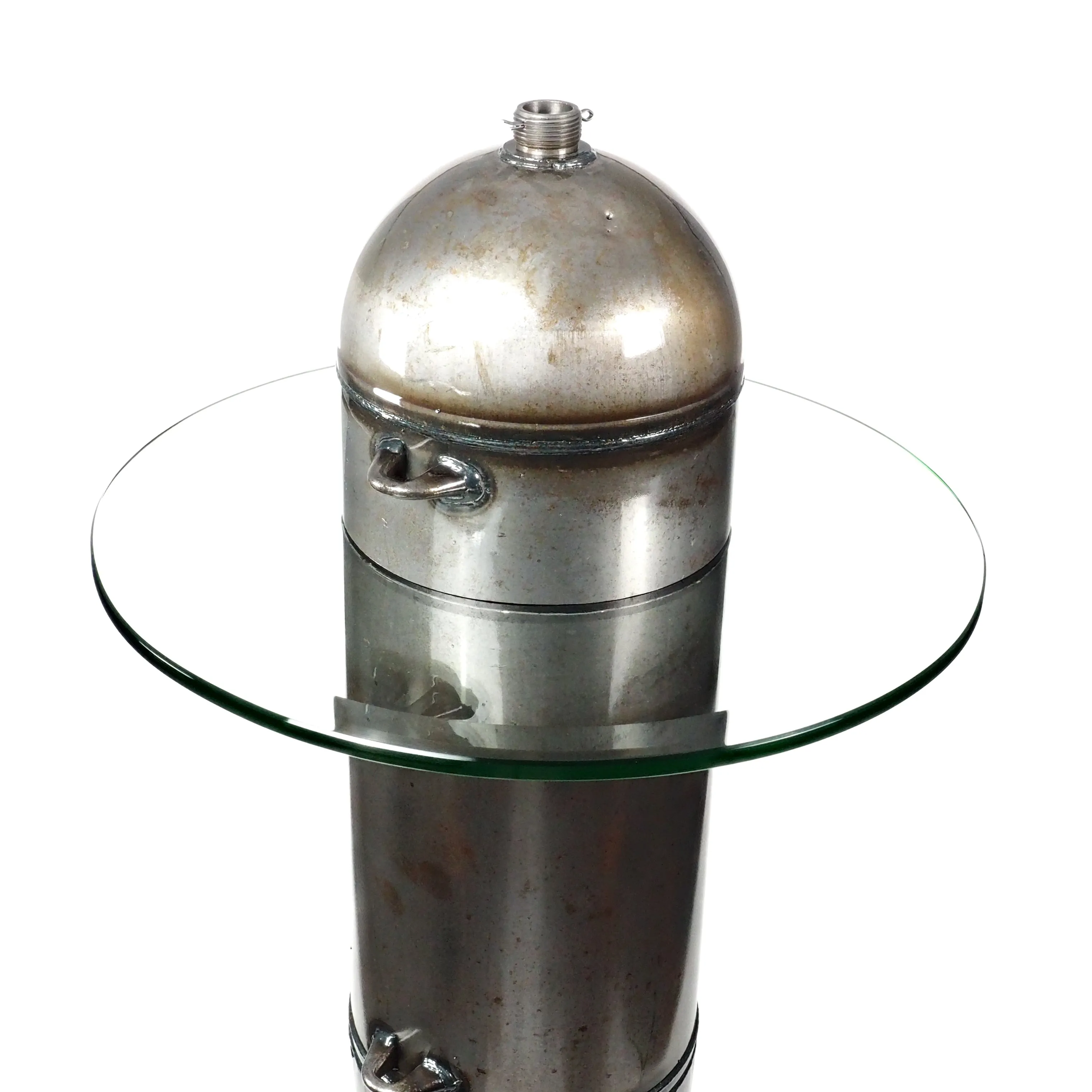 1960's MK-15 Mod 4 USA Navy Military Raw Practice Bomb Martini Side Office Table