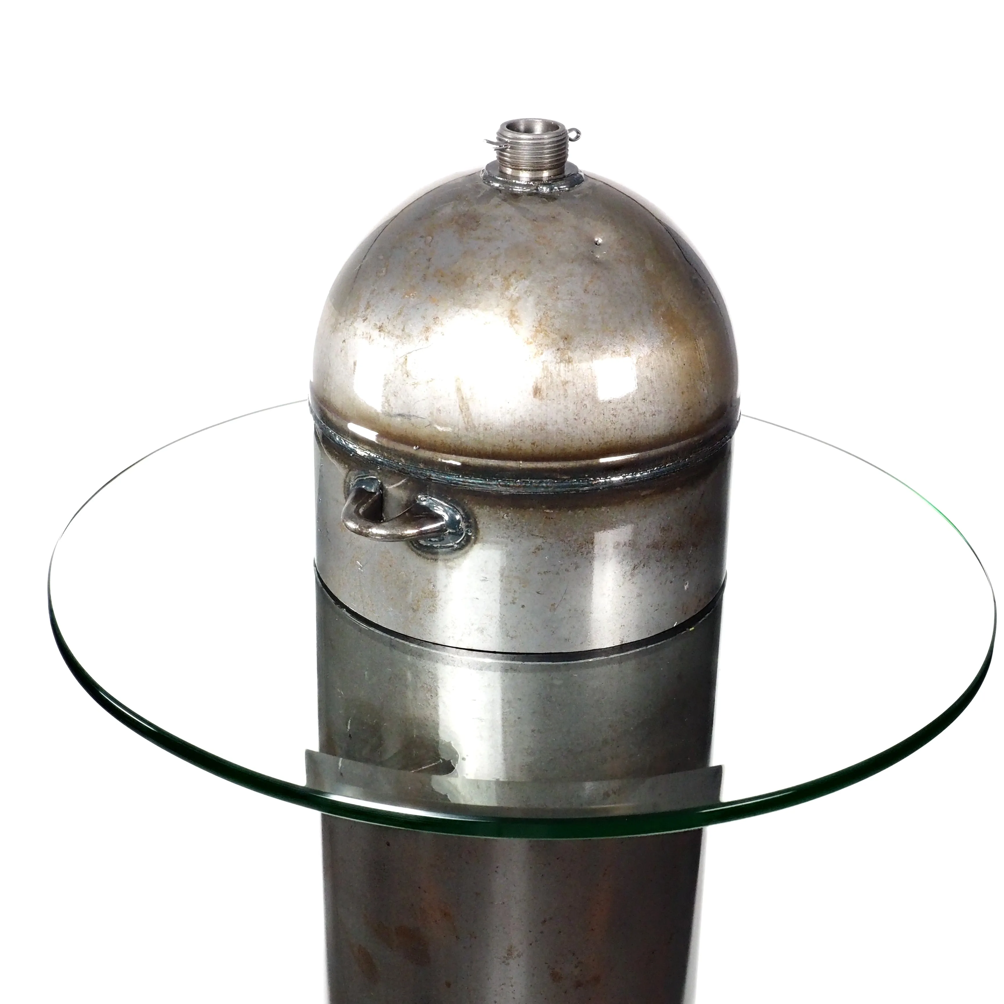 1960's MK-15 Mod 4 USA Navy Military Raw Practice Bomb Martini Side Office Table