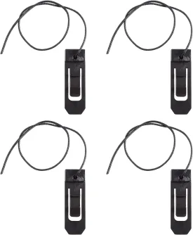 4Pcs Surfboard Fin Clips Surfing Watershed Fin Clip Paddle Board Surfboard Tail Clip Surfboard Accessory for Outdoor Surfing Beach 4.3 x 1.3 x 1cm (Black)
