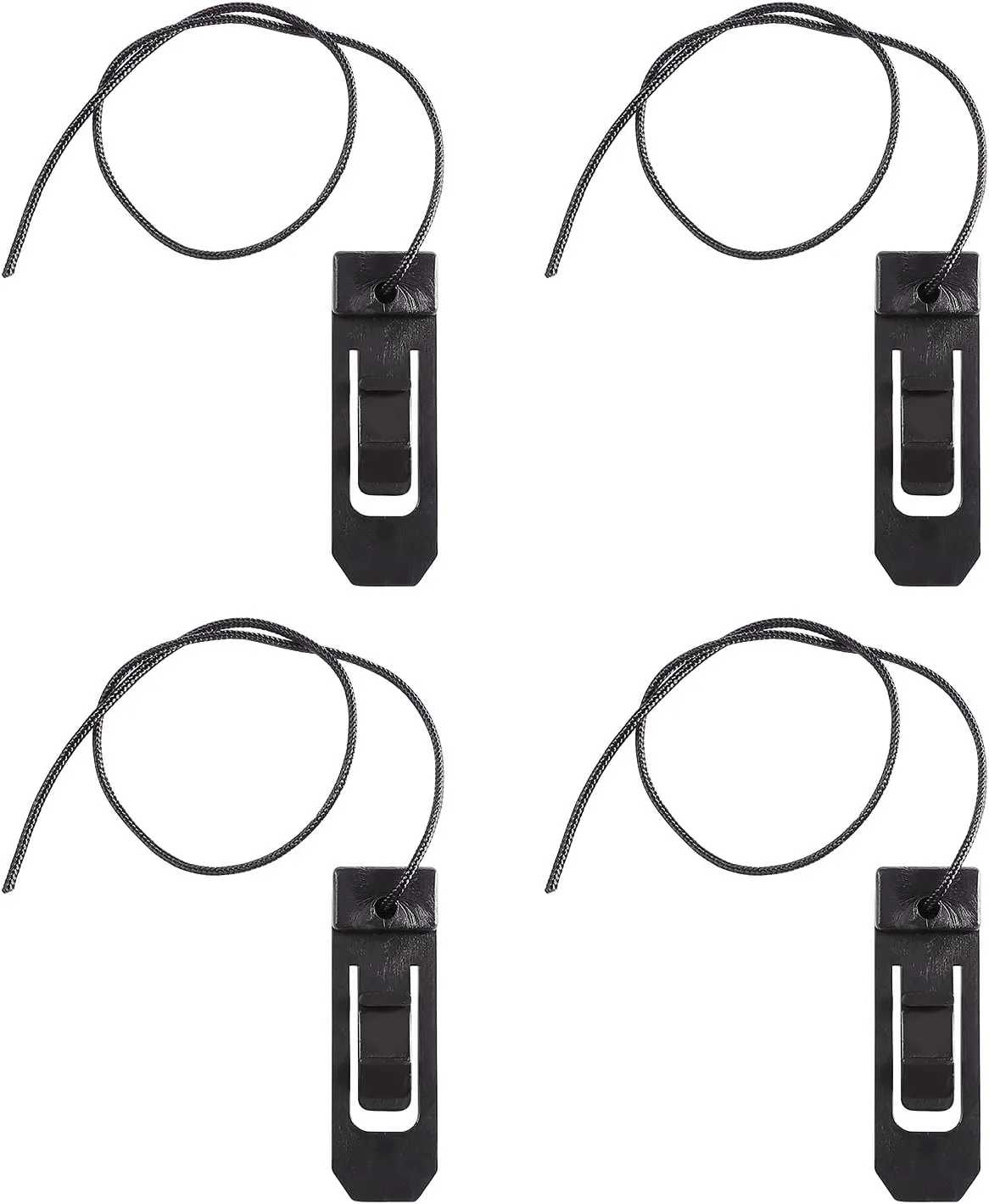 4Pcs Surfboard Fin Clips Surfing Watershed Fin Clip Paddle Board Surfboard Tail Clip Surfboard Accessory for Outdoor Surfing Beach 4.3 x 1.3 x 1cm (Black)