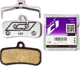 Bike Disc Brake Pads Compatible with/Replacement for Shimano 4-Piston Caliper: XTR XT Surron SLX Deore Saint Zee Tektro TRP-for Mountain Bikes/MTB 83 (Ceramic=Silver: 1 Pair)
