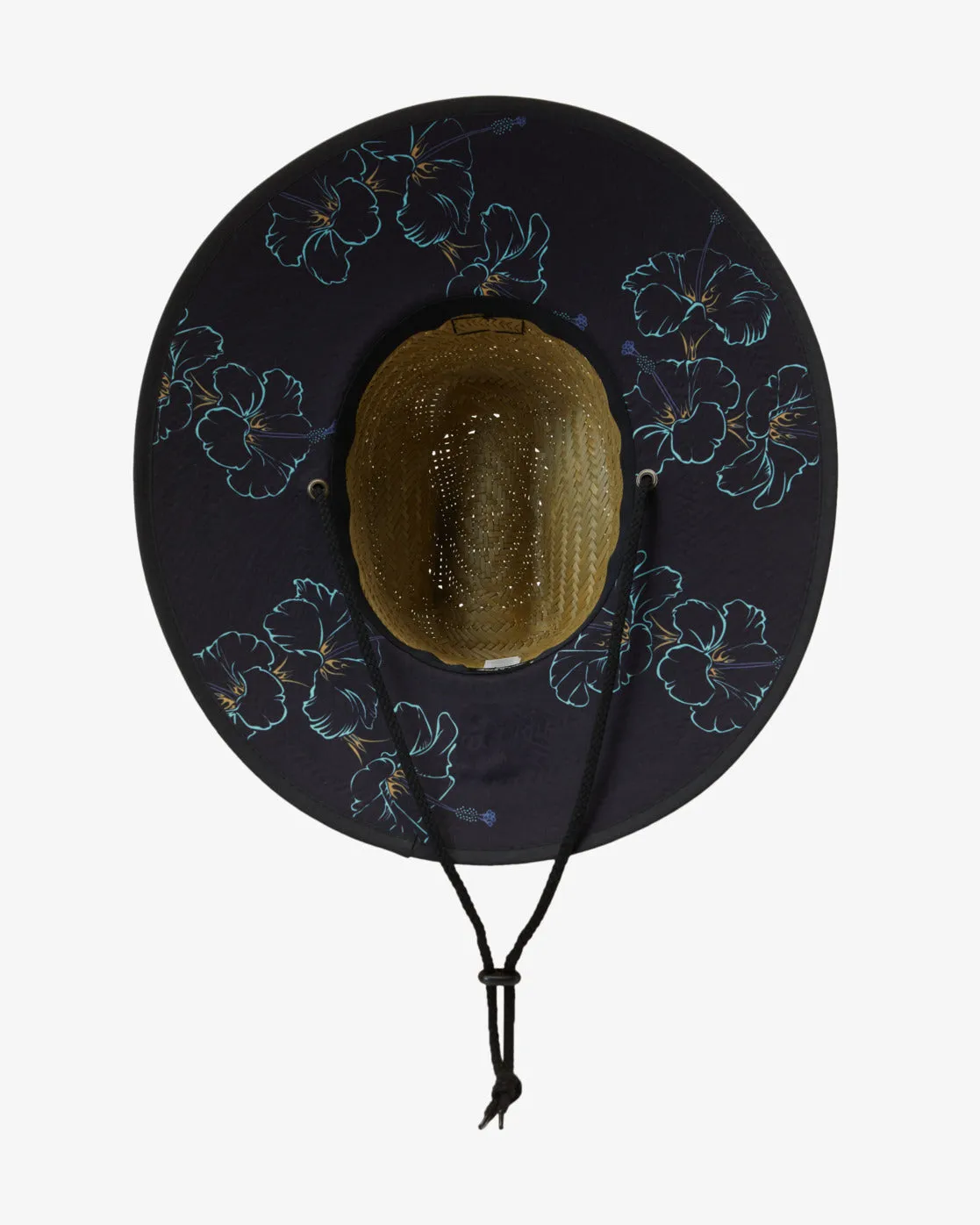 Billabong Tides Print Straw Hat - Asphalt