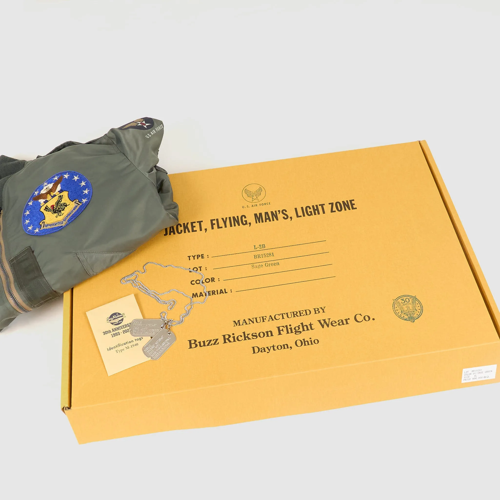 Buzz Rickson's L-2B 30th Anniversary Suka Flight Jacket