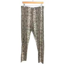 Ces Femme Snakeskin Print Thermal Leggings- Size 2X (Inseam 27")