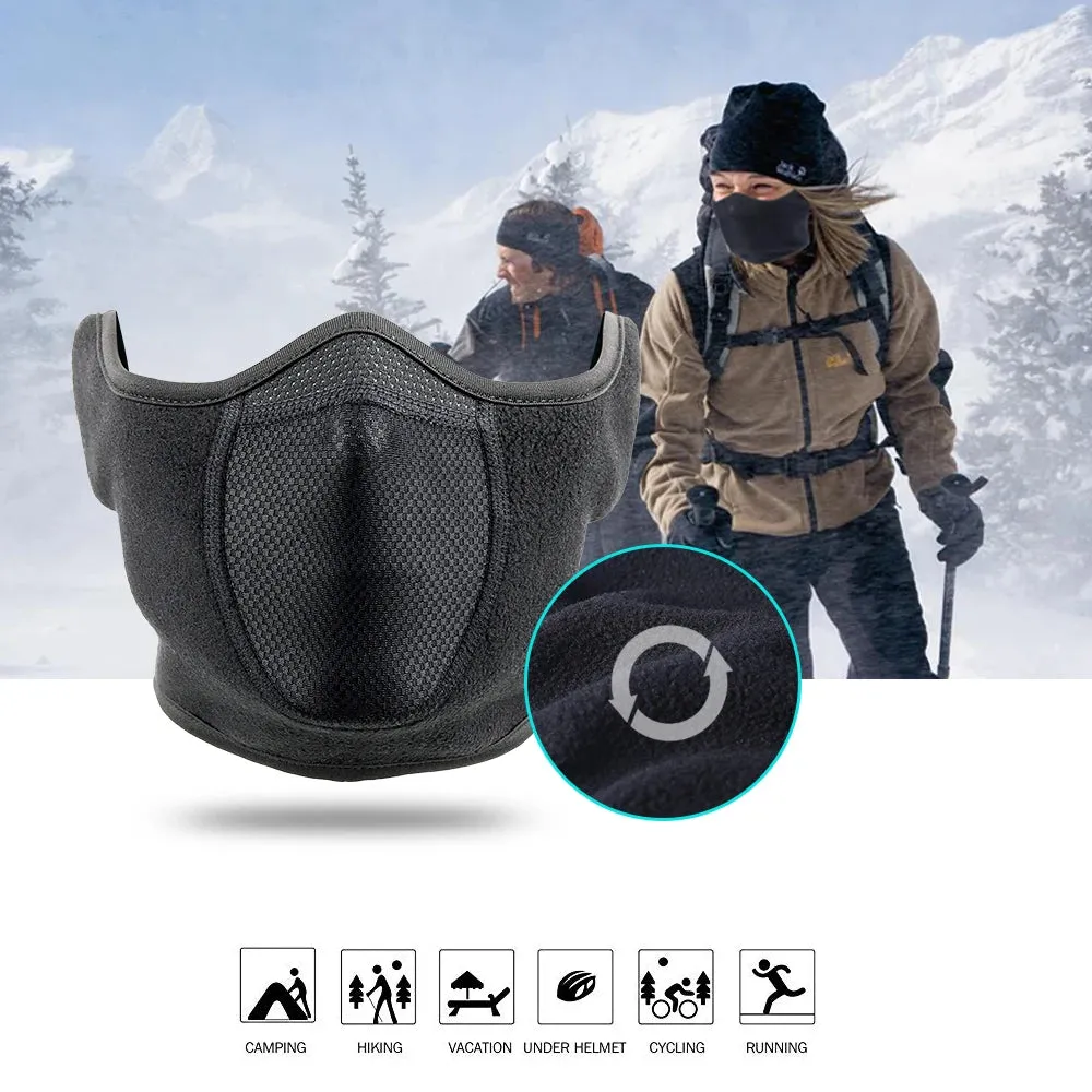 Coats / Jackets: Thermal Fleece Balaclava. Full Face Mask. Warm and Windproof.