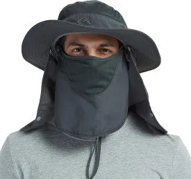 DDYOUTDOOR 07-281 Fashion Summer Outdoor Sun Protection Fishing Cap Neck Face Flap Hat Wide Brim