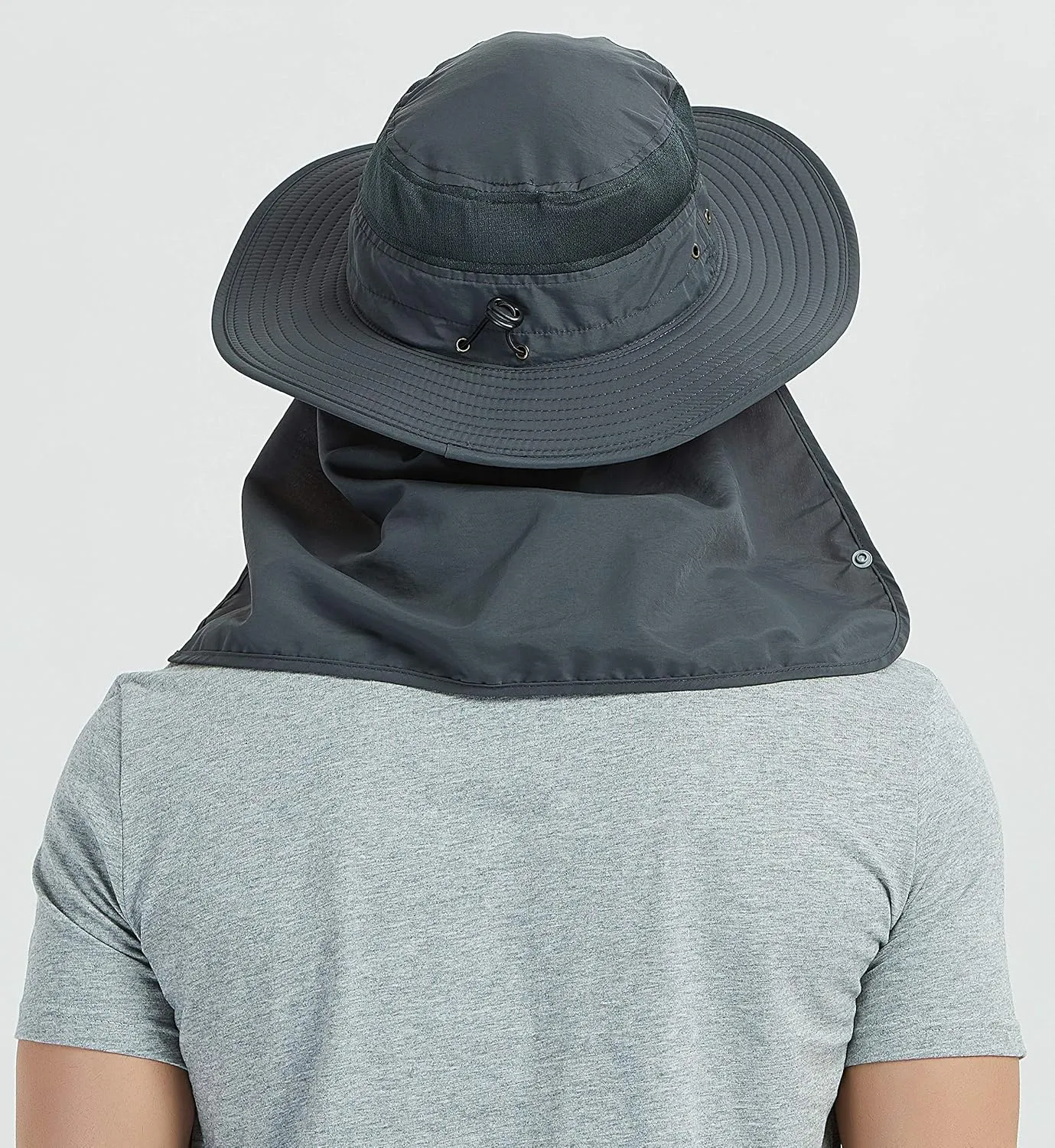 DDYOUTDOOR 07-281 Fashion Summer Outdoor Sun Protection Fishing Cap Neck Face Flap Hat Wide Brim