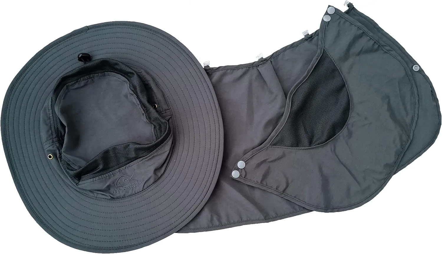 DDYOUTDOOR 07-281 Fashion Summer Outdoor Sun Protection Fishing Cap Neck Face Flap Hat Wide Brim