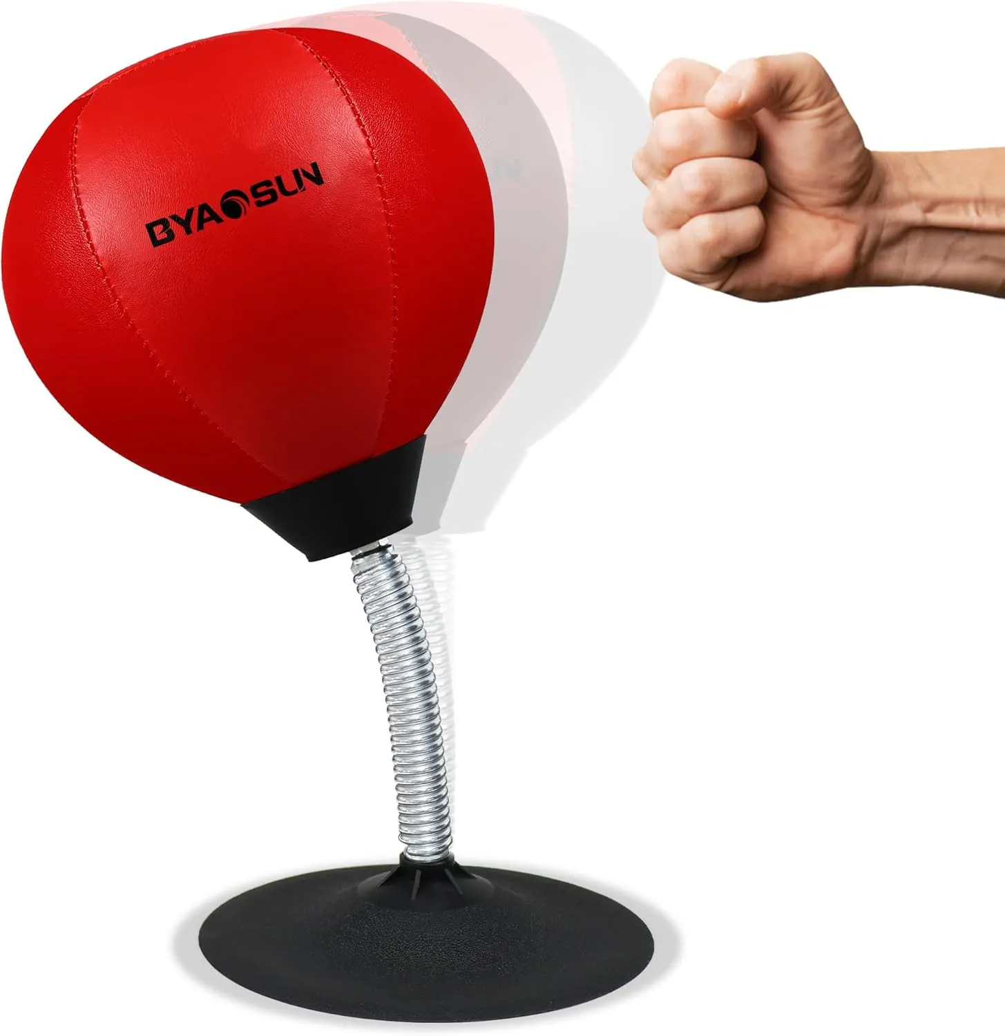 Desktop Punching Bag,Portable Strong Suction Cup Boxing Bag Speed Balls,for Home or Office Boxing Stress Relief Training,Fun Gift for Family or Boss or Coworker
