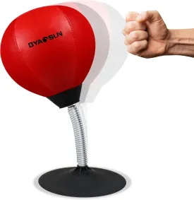 Desktop Punching Bag,Portable Strong Suction Cup Boxing Bag Speed Balls,for Home or Office Boxing Stress Relief Training,Fun Gift for Family or Boss or Coworker