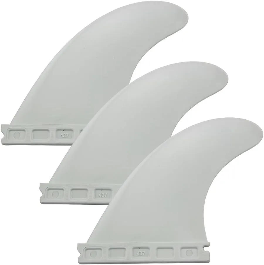 Future Surfboard Fin Set Black and Green Color Surfboard Fin Set of 3 Fins with Futures Base G5 Fin Longboard