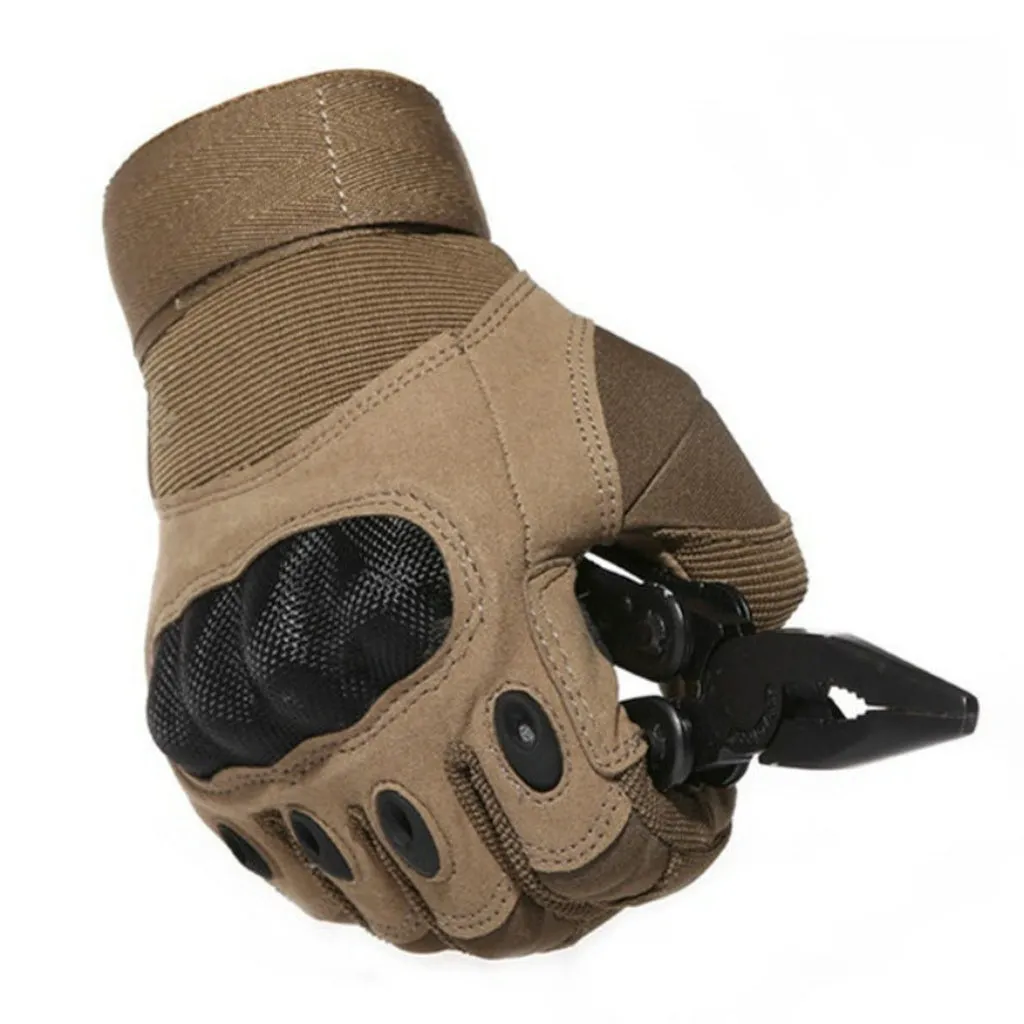 Gloves Hard Military Knuckle Tactical Gloves Motorbike Motorcycle ATV Riding Army Combat Full Finger Gloves for Men