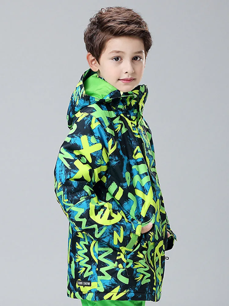 Gsou Snow Kid's Light Bulb Waterproof Windproof Snowboard Ski Jackets
