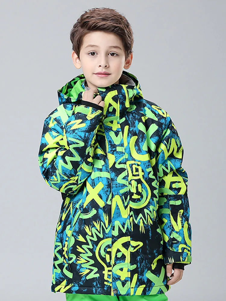 Gsou Snow Kid's Light Bulb Waterproof Windproof Snowboard Ski Jackets
