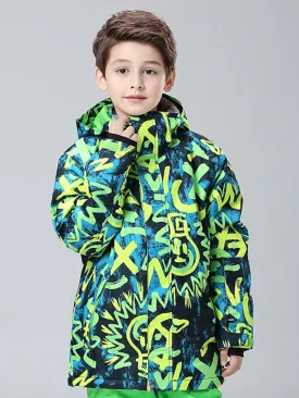Gsou Snow Kid's Light Bulb Waterproof Windproof Snowboard Ski Jackets