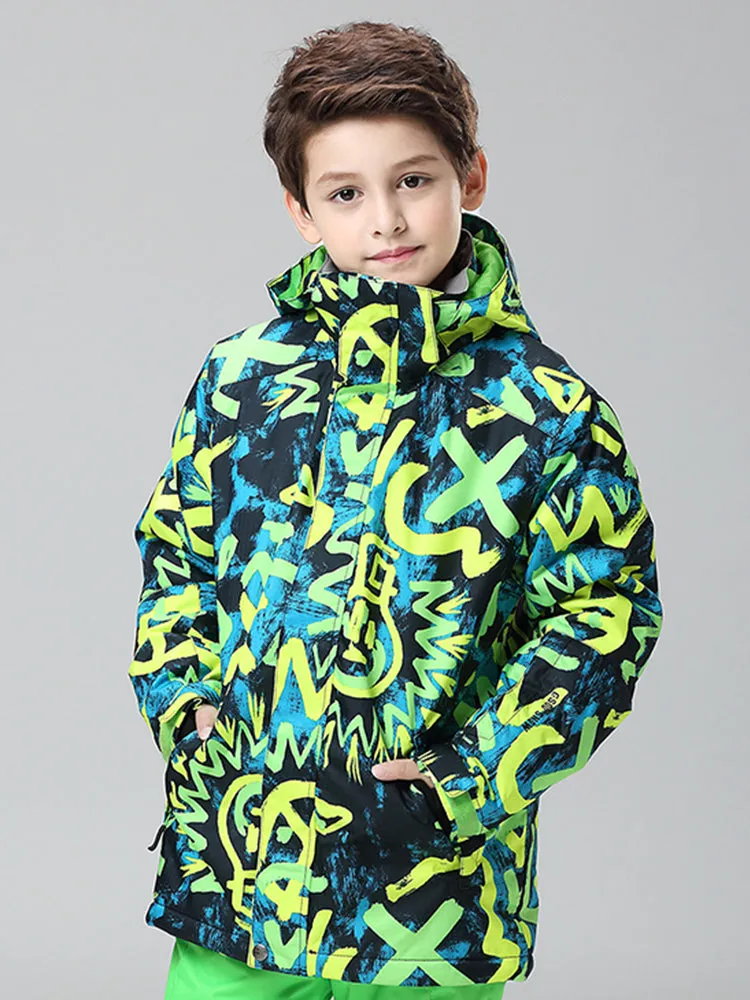 Gsou Snow Kid's Light Bulb Waterproof Windproof Snowboard Ski Jackets