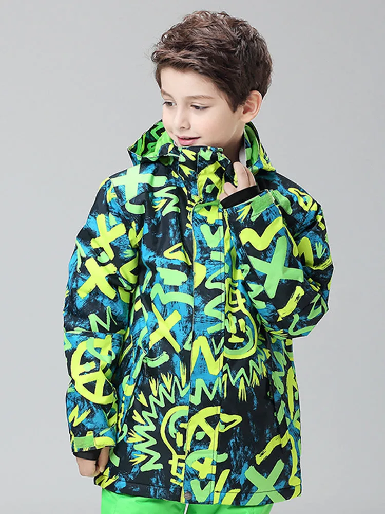 Gsou Snow Kid's Light Bulb Waterproof Windproof Snowboard Ski Jackets