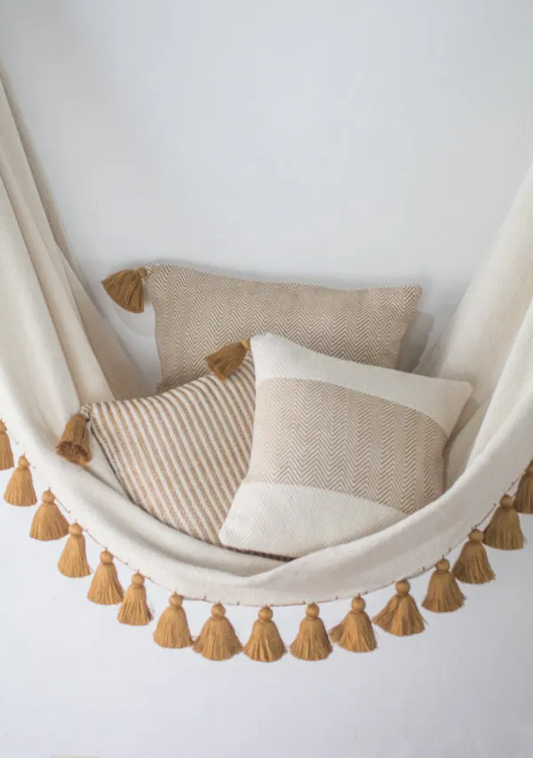 Handwoven Copper Tasseled Hammock