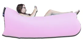 Inflatable Hammock Lounger - Piggly Pink: AIRSACKER Inflatable Hammock Lounger Pool Float Air Chair Lounger Sofa. Music Festivals Camping & Picnics - Folding Air Bed | Compact Carry Bag - Fashionista Designs - Pink
