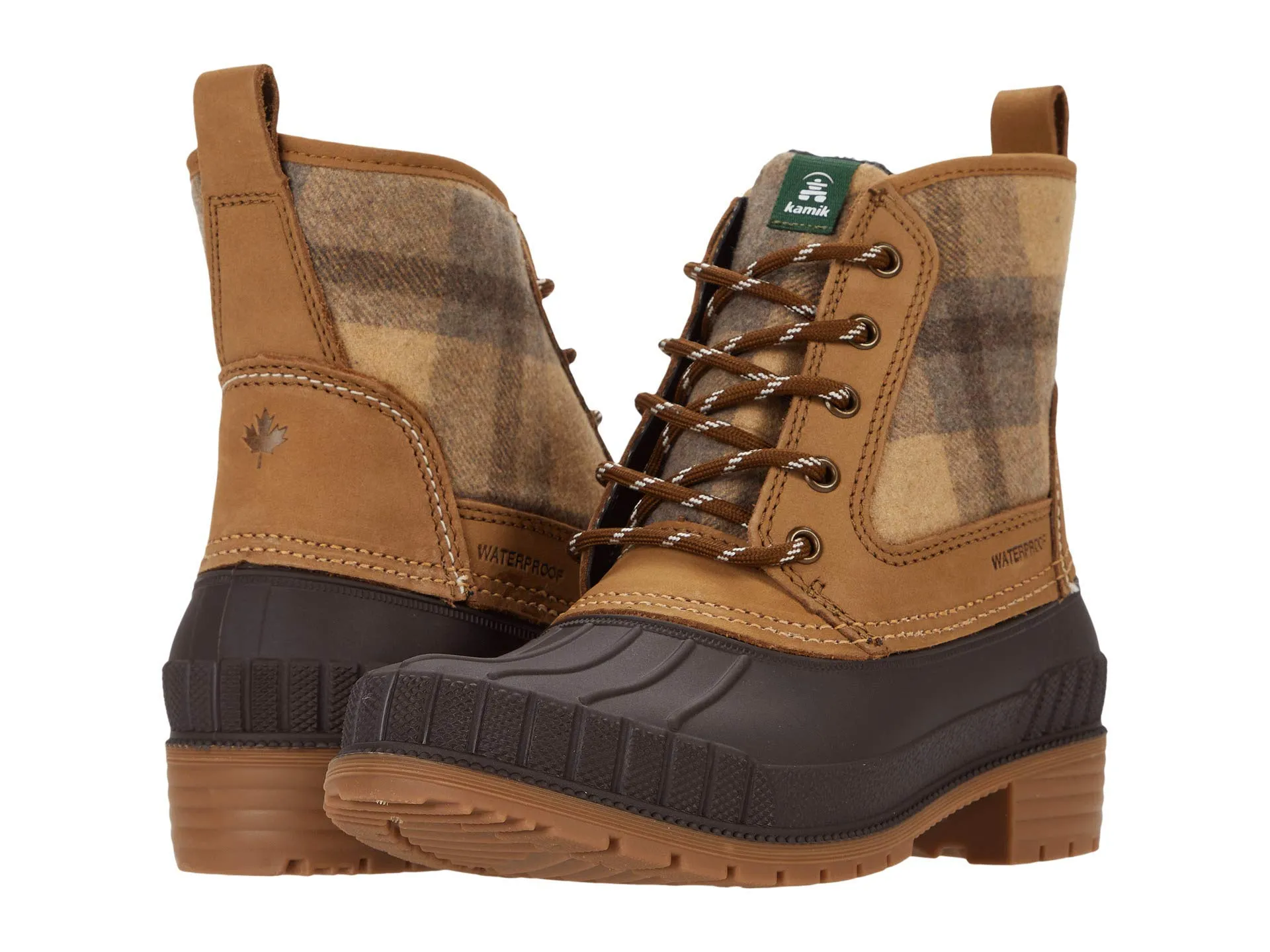 Kamik Women's Snow Mid Calf Boot, Beige - Tan (5)