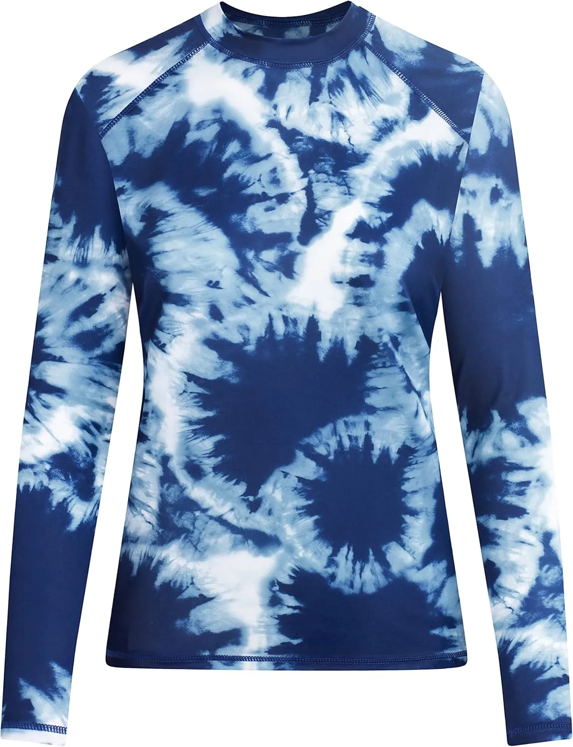 Kanu Surf Women's Standard Miranda Long-Sleeve UPF 50 Rashguard, Beach Girl Navy, Large