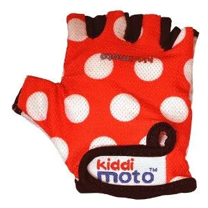 Kiddimoto - Red Dotty Gloves (Medium)