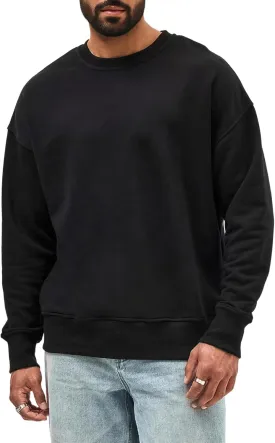 Men's Soft Crewneck Sweatshirt Breathable Crew Neck Pullover Outdoor Athletic Long Sleeve Sweatshirts