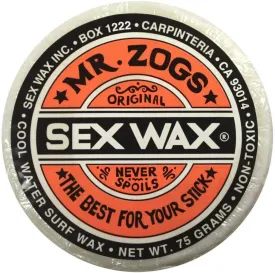 Mr Zogs Original Sexwax - Cool Water Temperature Coconut Scented (White)