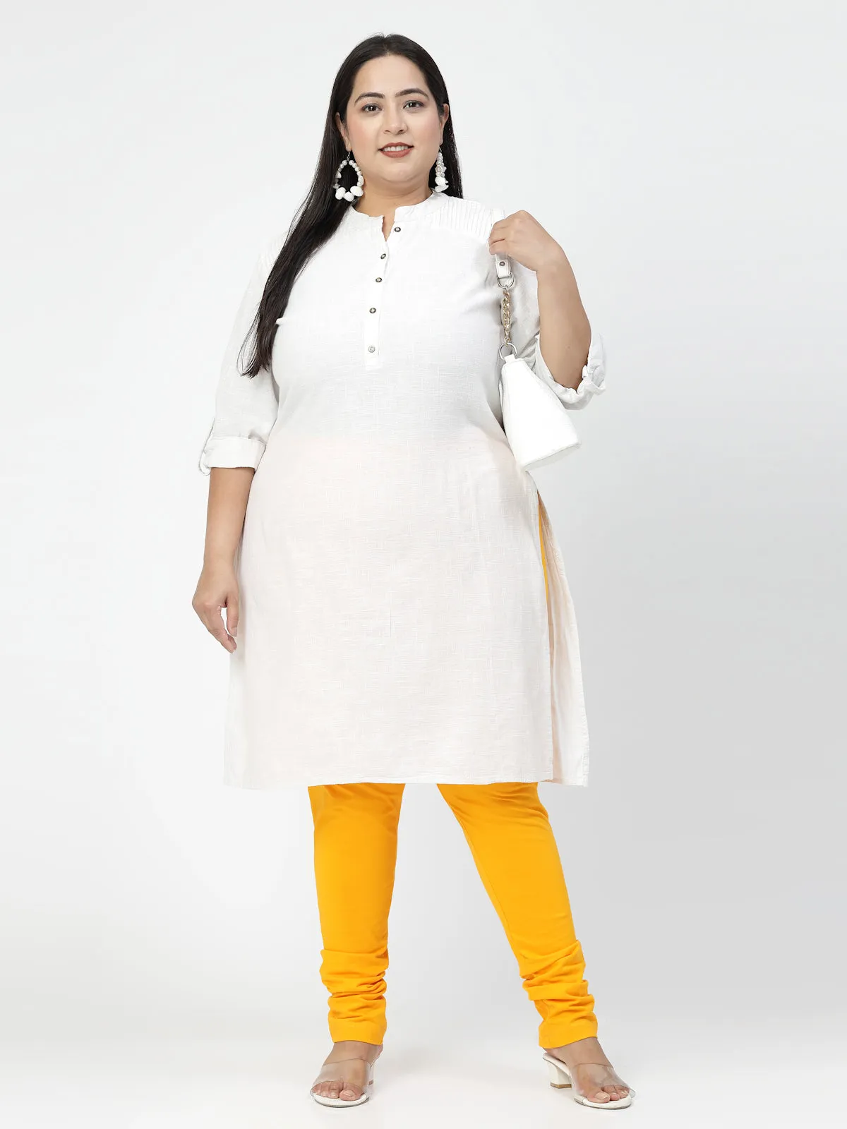 Mustard Churidar Leggings