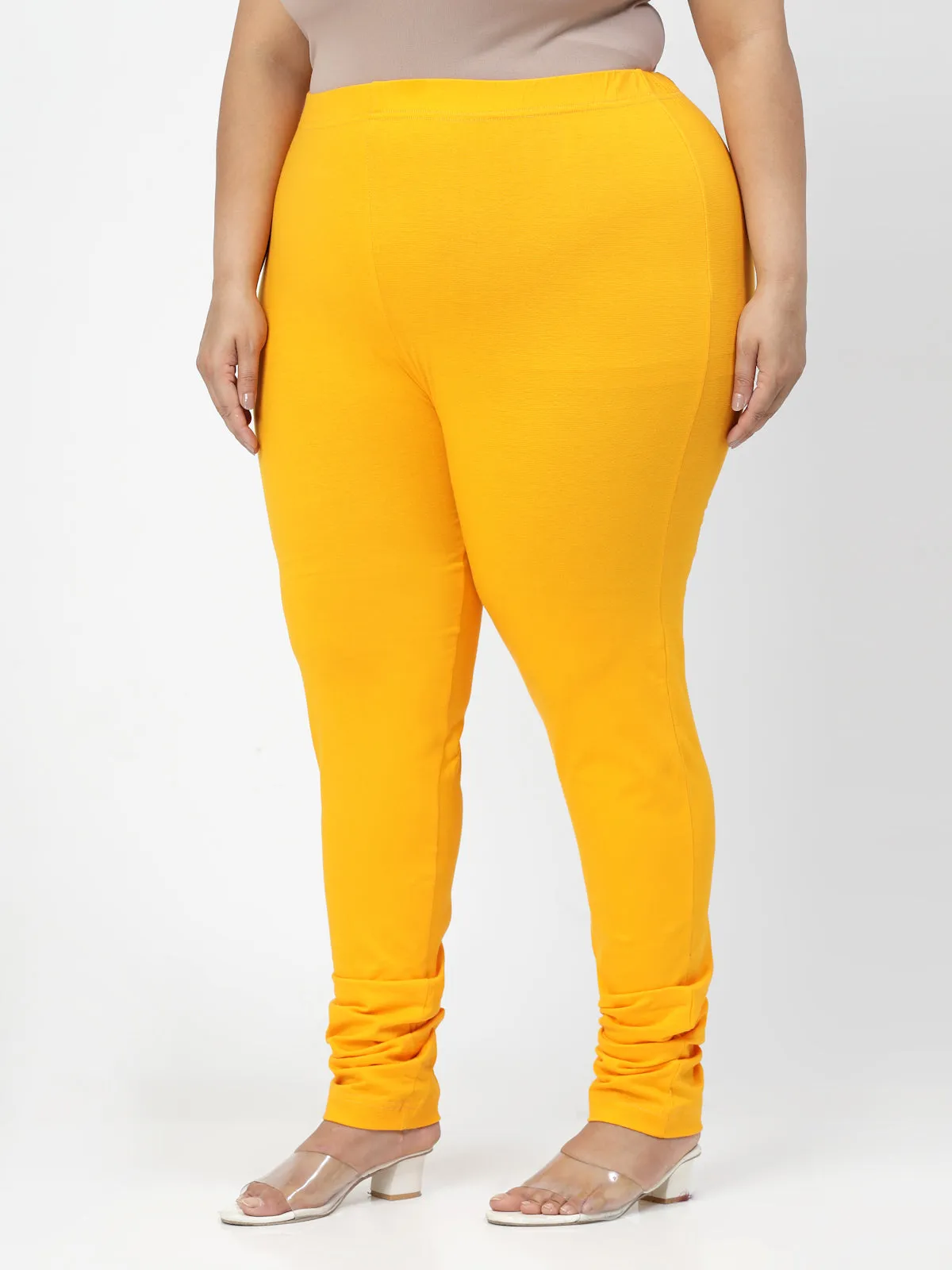 Mustard Churidar Leggings