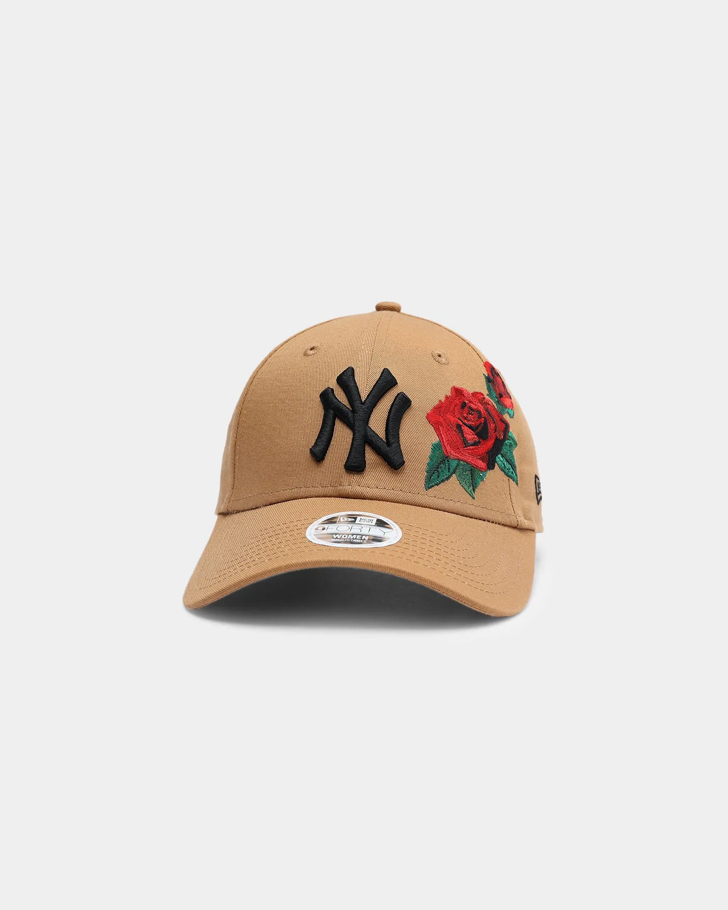 New Era Women's New York Yankees Rose Hit 9FORTY Strapback Wheat/Black