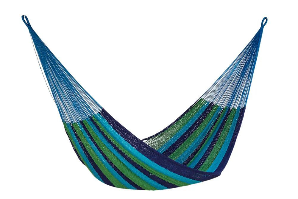 NNEDSZ  Size Outoor Cotton Mayan Legacy Mexican Hammock in Oceanica