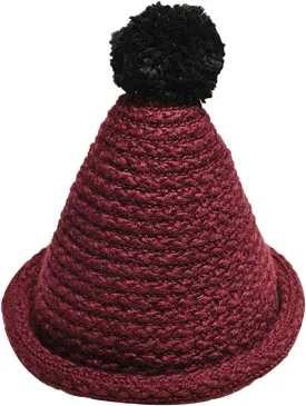 Personality Women Fashion Pointy Hat Knitted Cap Warm Cone Hat