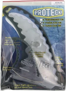 Pro Teck Power Flex Smoke 3 Fin Combo Set Includes 9" Center Fin / 4" Side Fins