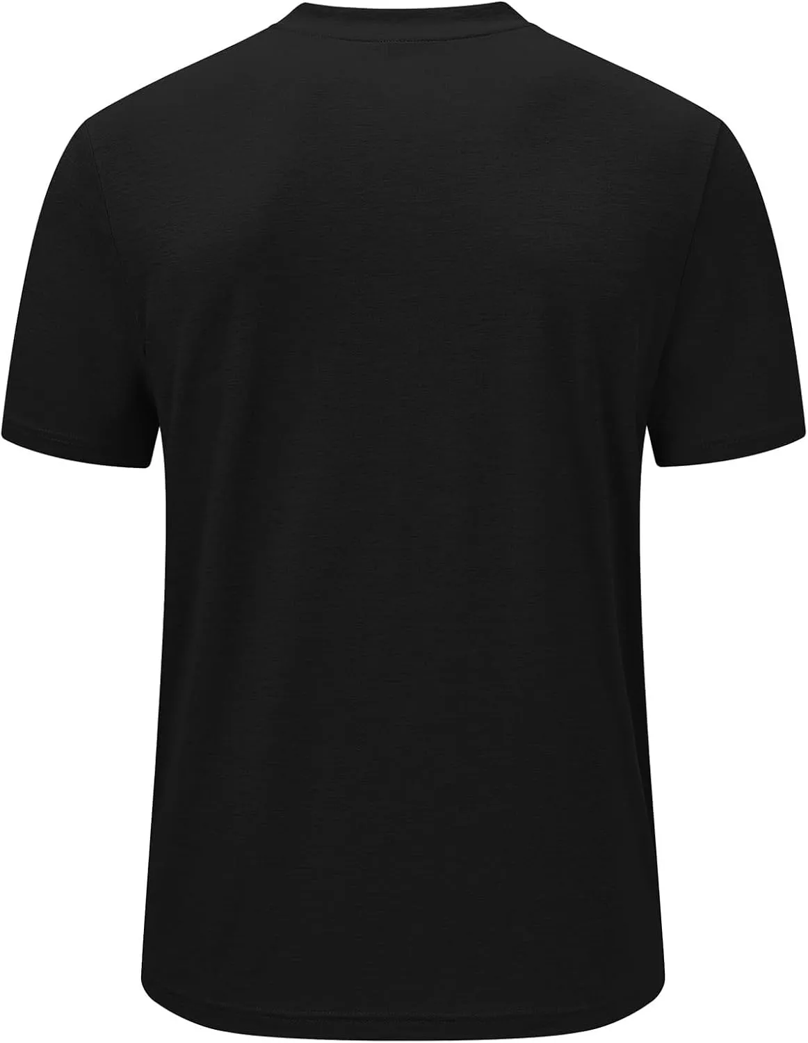 Rdruko Men's Golf Shirts Collarless Henley Dry Fit Athletic Casual Performance Blade Lightweight Polo T Shirts