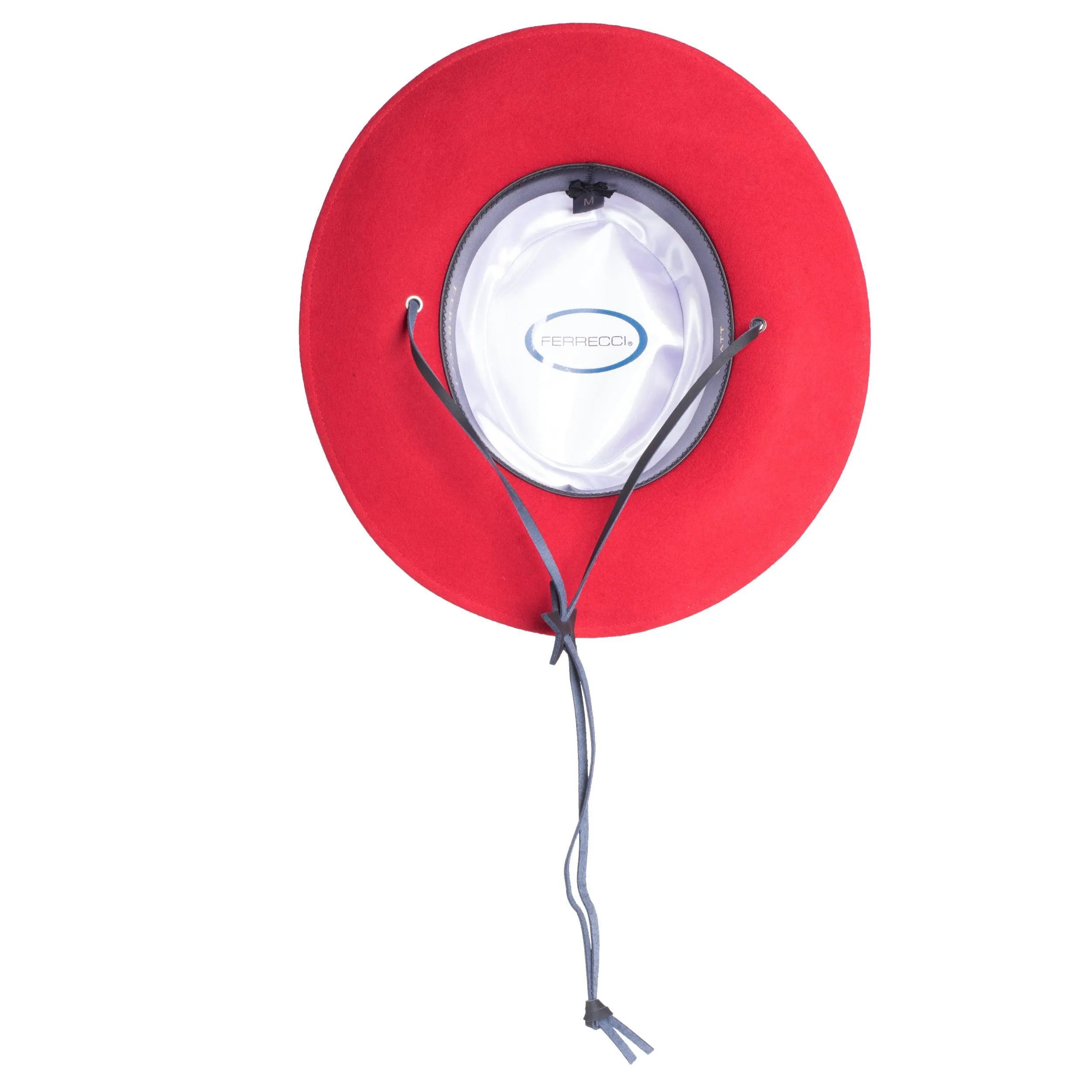 Red Fedora Earp Wide Brim Hat