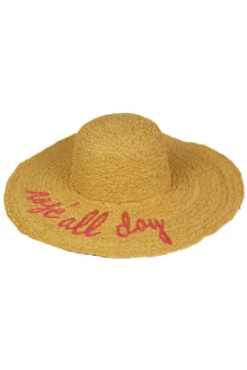 Rosé All Day Motto Sunhat