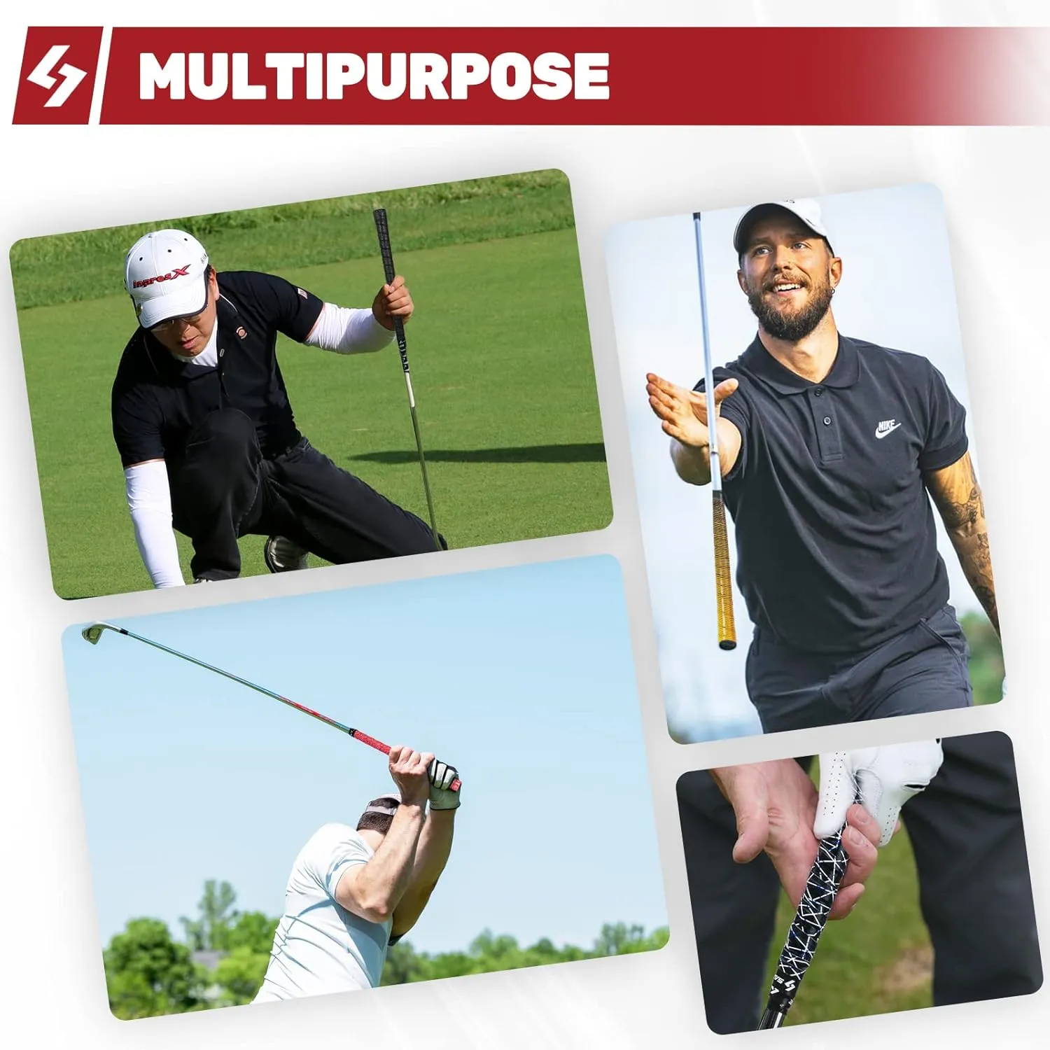 SAPLIZE Golf Grip Wrapping Tapes, 3 Or 15 Pack Tacky PU Overgrip Tapes, New Regripping Solution for Golf Club Grips