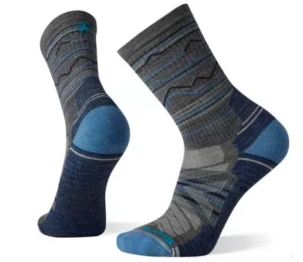 Smartwool - Men's Hike Light Cushion Mountain Range Pattern Crew Socks