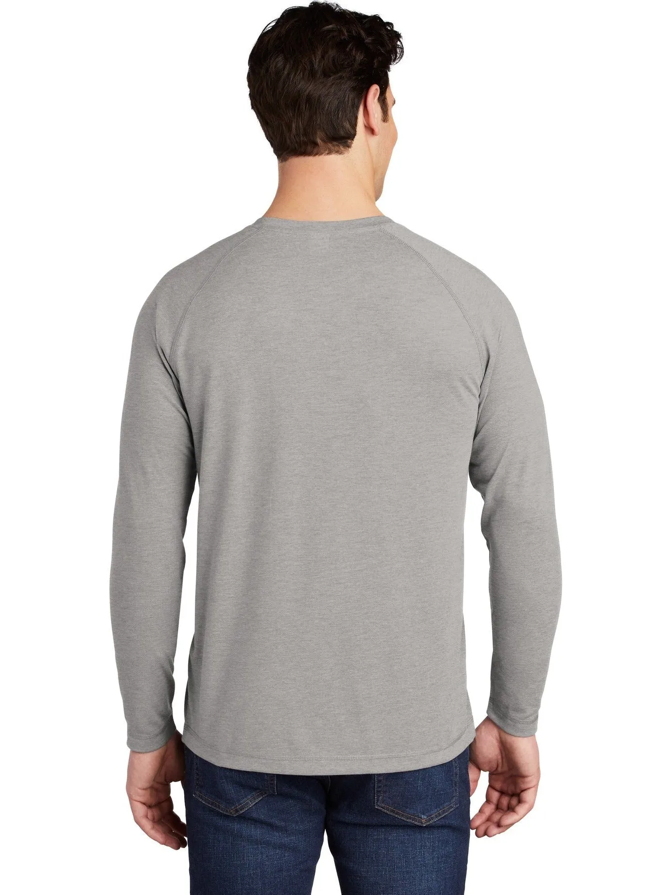 Sport-Tek Posicharge Long Sleeve Tri-Blend Wicking Raglan Tee