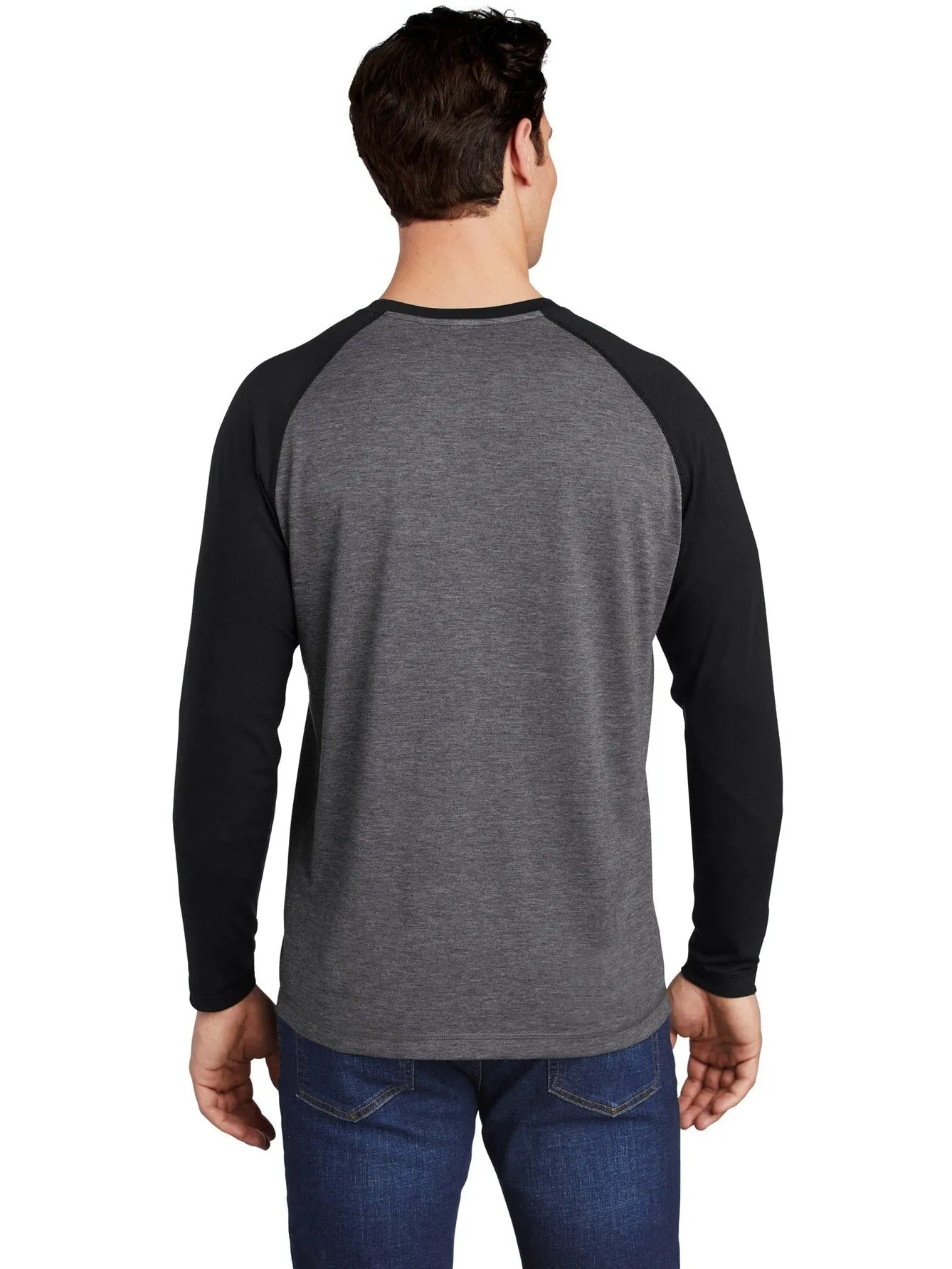 Sport-Tek Posicharge Long Sleeve Tri-Blend Wicking Raglan Tee
