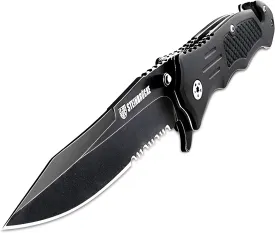 Steinbrucke Tactical Knife Pocket Knife Folding Stainless Steel 8Cr13Mov 3.4'' Blade, with Reversible Clip - Good Gift for Hunting Camping Survival Outdoor and Everyday Carry