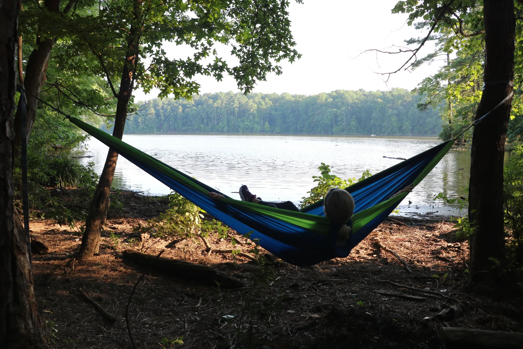 Twisted Double Hammock - Dk Khaki/Green