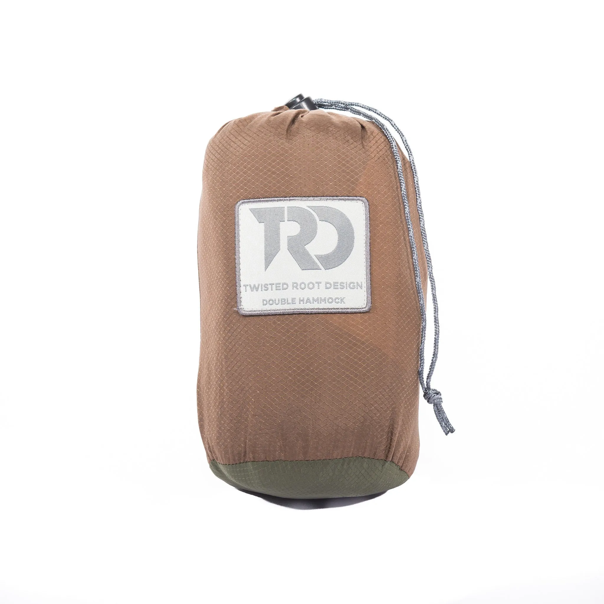 Twisted Double Hammock - Dk Khaki/Green