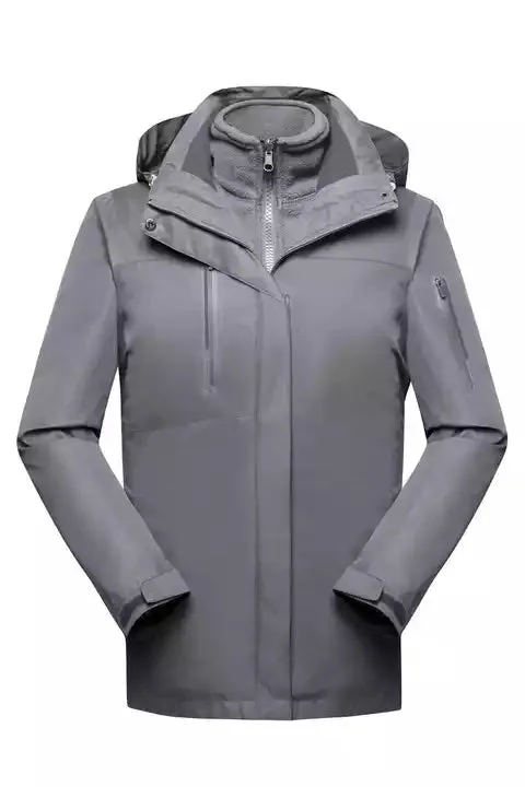 Wholesale Zip Up Unisex Windproof Detachable Outdoor Jackets With Hood