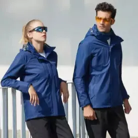 Wholesale Zip Up Unisex Windproof Detachable Outdoor Jackets With Hood