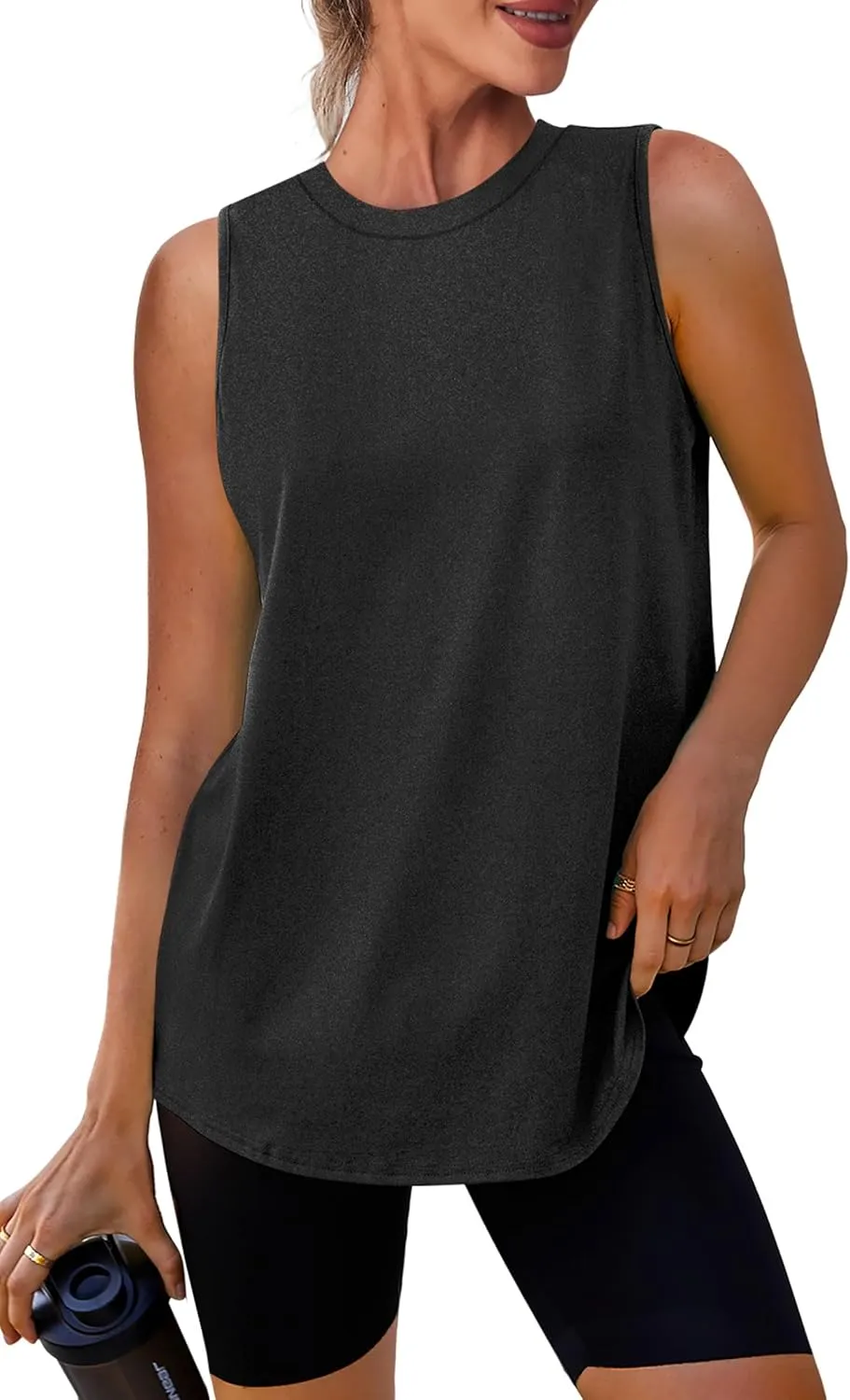 Womens Workout Tank Tops Lightweight Sleeveless Shirts for Women Loose Fit Tops for Athletic Running Tennis Yoga