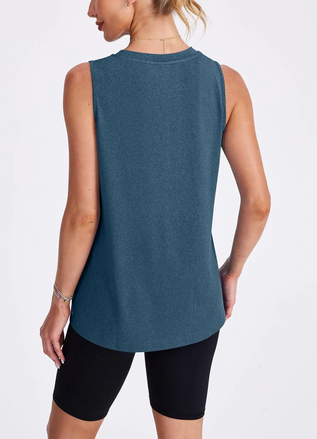 Womens Workout Tank Tops Lightweight Sleeveless Shirts for Women Loose Fit Tops for Athletic Running Tennis Yoga