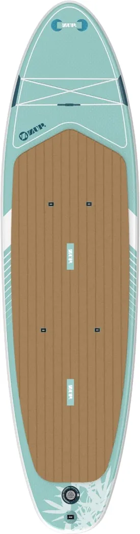 ZUP Helios 10.6 ISUP Inflatable Stand-Up Paddleboard with Adjustable Paddle, Manual Pump, Coiled Leash, Removable Fin, and Backpack-Style Carrying Bag